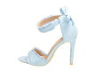 Niebieskie sandały szpilki damskie VICES 1258